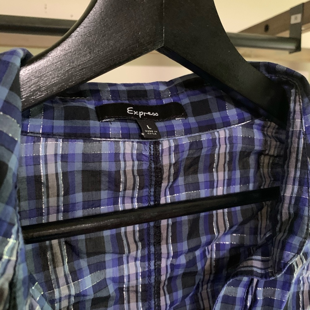 Vintage Express Plaid Button Down ✵ Express - image 3